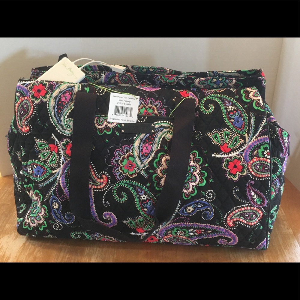 VB Triple Compartment Travel Bag with Battery Pack